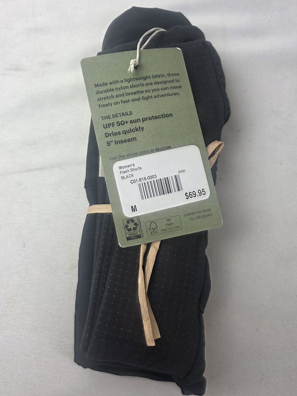 REI shorts Women's Flash Shorts Size Medium For Backpacking - Picture 4 of 4